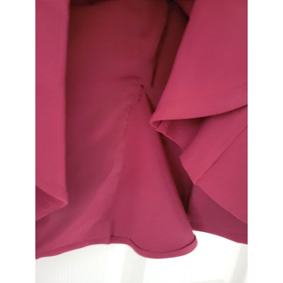 Cinq a Sept Elva Burgundy off the shoulder mini dress NEW size 8 Holiday - Picture 8 of 9